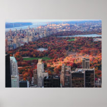 A view from above: Autumn in Central Park 01 Print