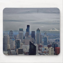 A view in seatle mouse pads