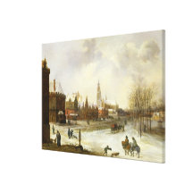 A View of Breda Canvas Prints