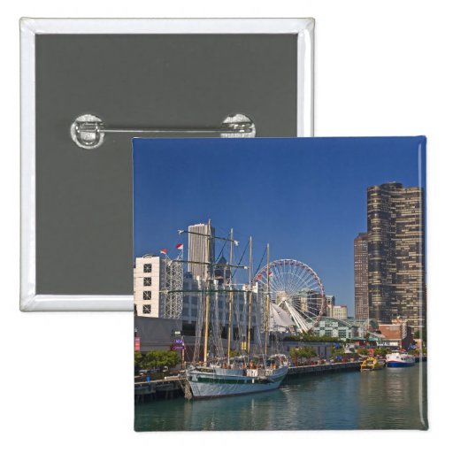 A view of Chicago's Navy Pier 2 Pins