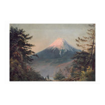 A View of Mount Fusiyama with Figures in the Foreg posters