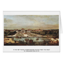A View Of Munich Nymphenburg Castle Greeting Card