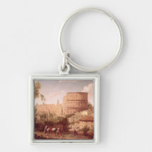 A View of the Colosseum with a Traveller, 1731 (oi Keychains