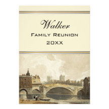 A View of York, England Family Reunion Personalized Announcement