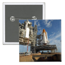 A view Space Shuttle Atlantis on Launch Pad 39A Button