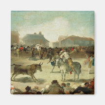 A Village Bullfight Magnet