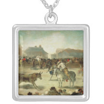 A Village Bullfight Personalized Necklace
