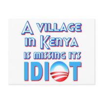 A Village in Kenya is Missing its Idiot Obama Post Card