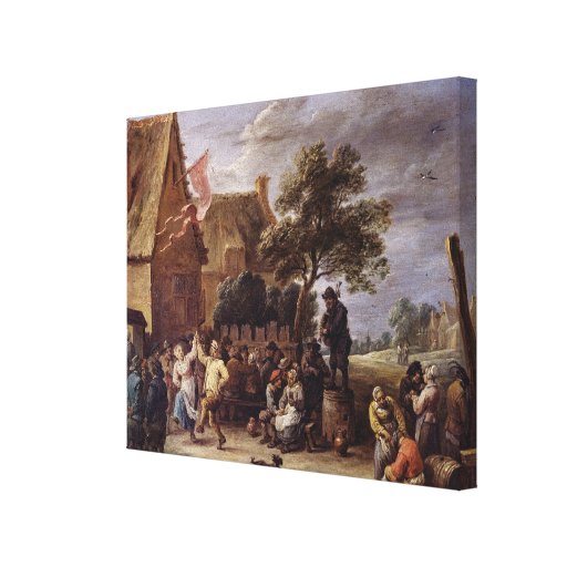A Village Merrymaking Stretched Canvas Prints