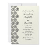 A Vintage Damask Wedding Invitation