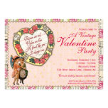 A Vintage Valentine Party Invitation