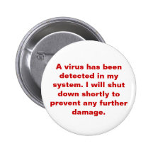 "A Virus has been detected in my system." Buttons