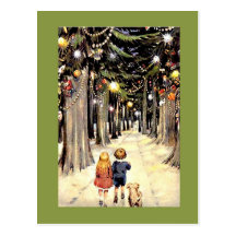 A Walk Down Christmas Memory Lane Postcards