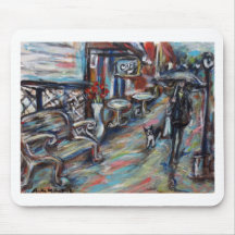 A Walk in the Rain Mousepads