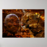 A warrior in Africa Print