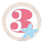 A Whale of a Birthday Round Stickers