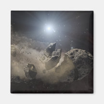 A white dwarf star refrigerator magnets