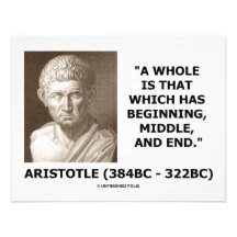 A Whole Is That Which Has Beginning, Middle, & End Invitation