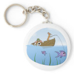 A Wild Ride Corgi Fishing Keychain