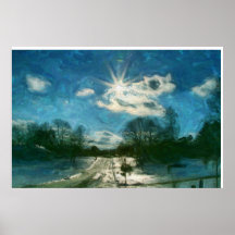 "A Wintery Day in Barrow County" Poster