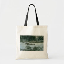 A wintry scene on the Steyrtahlbahn, Austria Canvas Bags