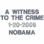 A WITNESS TO THE CRIME embroidered shirts