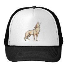 A Wolf Howls Mesh Hat