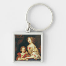 A Woman and her Son Keychain