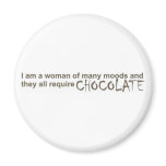 A Woman of Many Moods Fridge Magnet