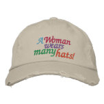 A Woman Wears Many Hats Baseball Cap