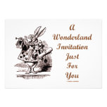 A Wonderland Invitation Just For You White Rabbit