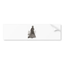 A woodcut image of Harriet Tubman, before 1869 Bumper Stickers