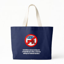 A working person voting for a Republican is like a Canvas Bag