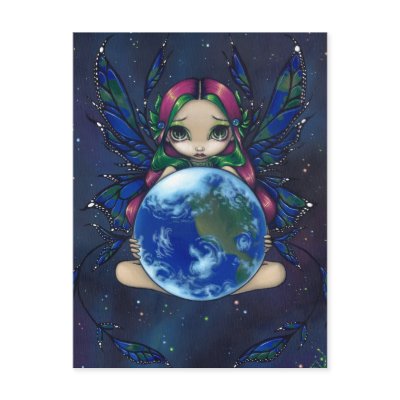 "A World in Good Hands" Postcard by strangeling
