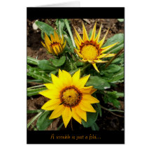 "A Wrinkle is just a Fold" Card by C Caton
