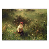 A Young Girl in a Field cards