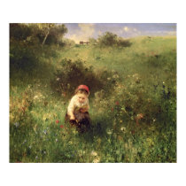 A Young Girl in a Field posters