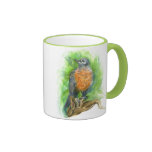 A Young Robin, Watercolor Pencil Coffee Mug