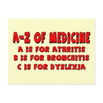 A-Z of Dyslexia Post Card