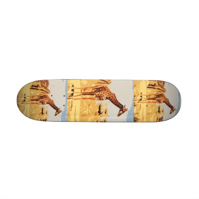 AA- Awesome Giraffe Skateboard by patcallum
