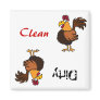 AA- Funky Rooster Dishwasher Magnet