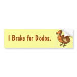AA- I Brake for Dodos. Bumper Stickers