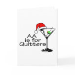 AA Is For Quitters Cards