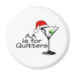 AA Is For Quitters Christmas Martini