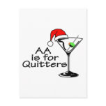 AA Is For Quitters Christmas Martini