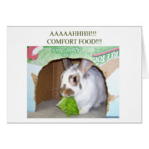 AAAAHHHH! Comfort Food! Greeting Cards