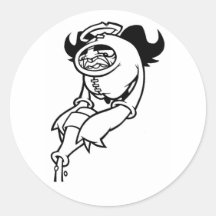 aaaahood round stickers