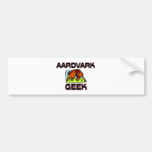 Aardvark Geek Bumper Sticker
