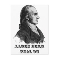 Aaron Burr Original Gangsta Postcard