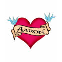 Aaron - Custom Heart Tattoo T-shirts & Gifts
